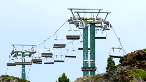 empty chairlift.