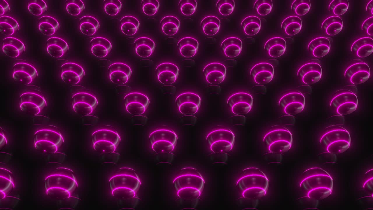 Pink Neon Glowing Spheres Background