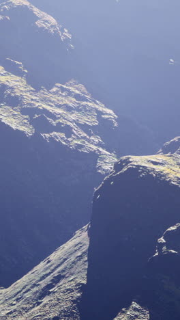 majestic mountain peaks in the early morning light