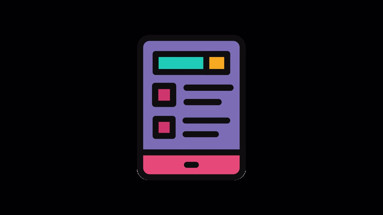 Animated Smartphone Displaying Loading Progress Bar and Checklist