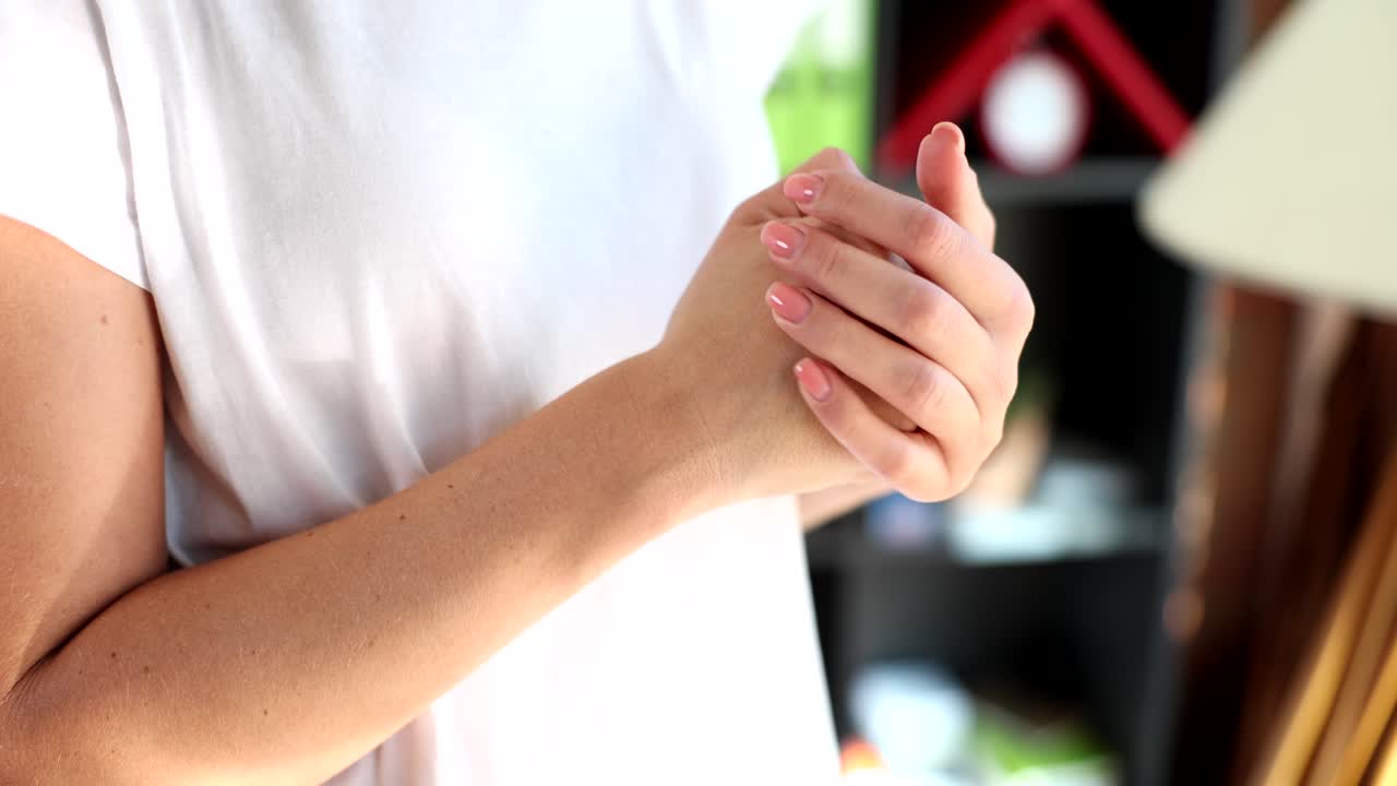 Woman's hands with manicure