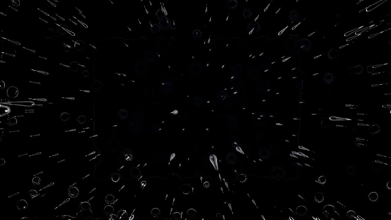 4k의 비방울이 창문 위에 떨어지는 전망과 알파 채널을 사용하여 모든 매체에 배치합니다.