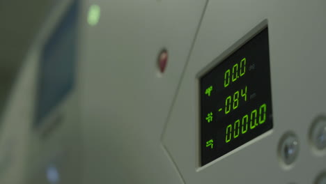 medical equipment control panel