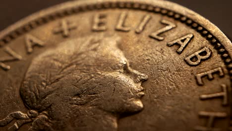 close up of very old coins