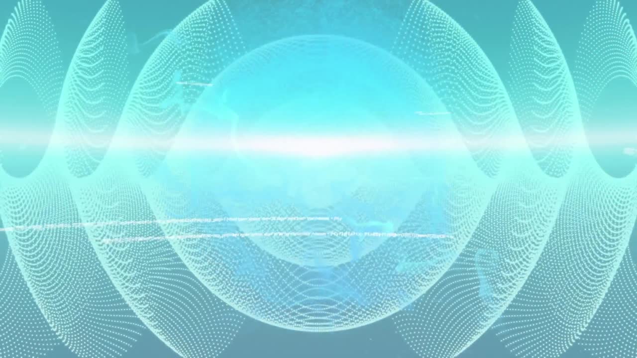 파란색 배경으로 데이터 처리의 애니메이션