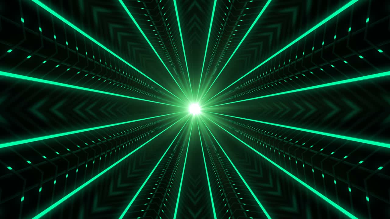 corridoio tecnologico astratto a anello