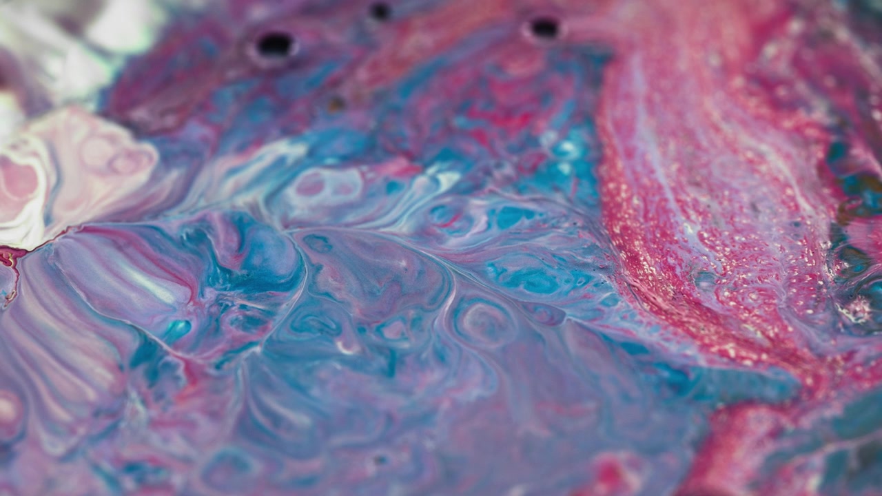 Pittura rosa e blu a vortice astratta