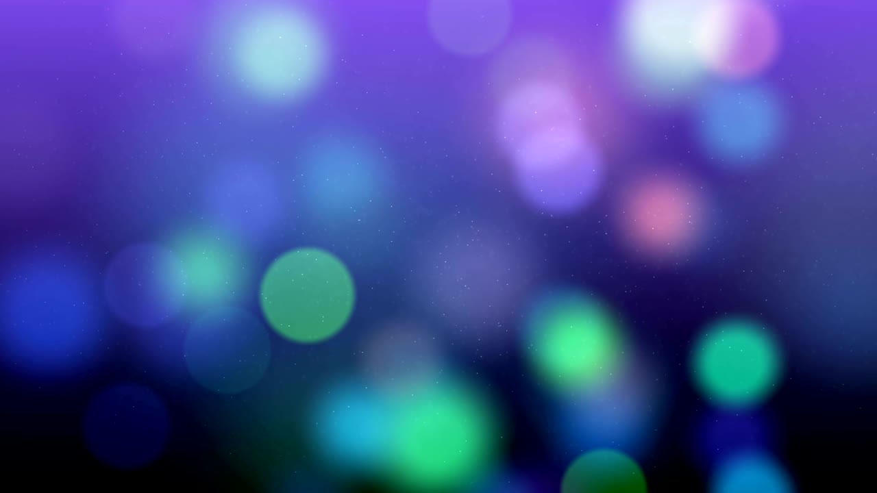 animación de bokeh colorido con bucle (azul)