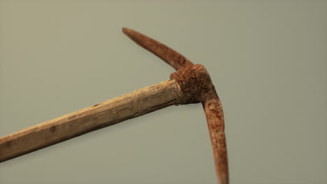 Close-up-of-an-old-rusted-pickaxe-head