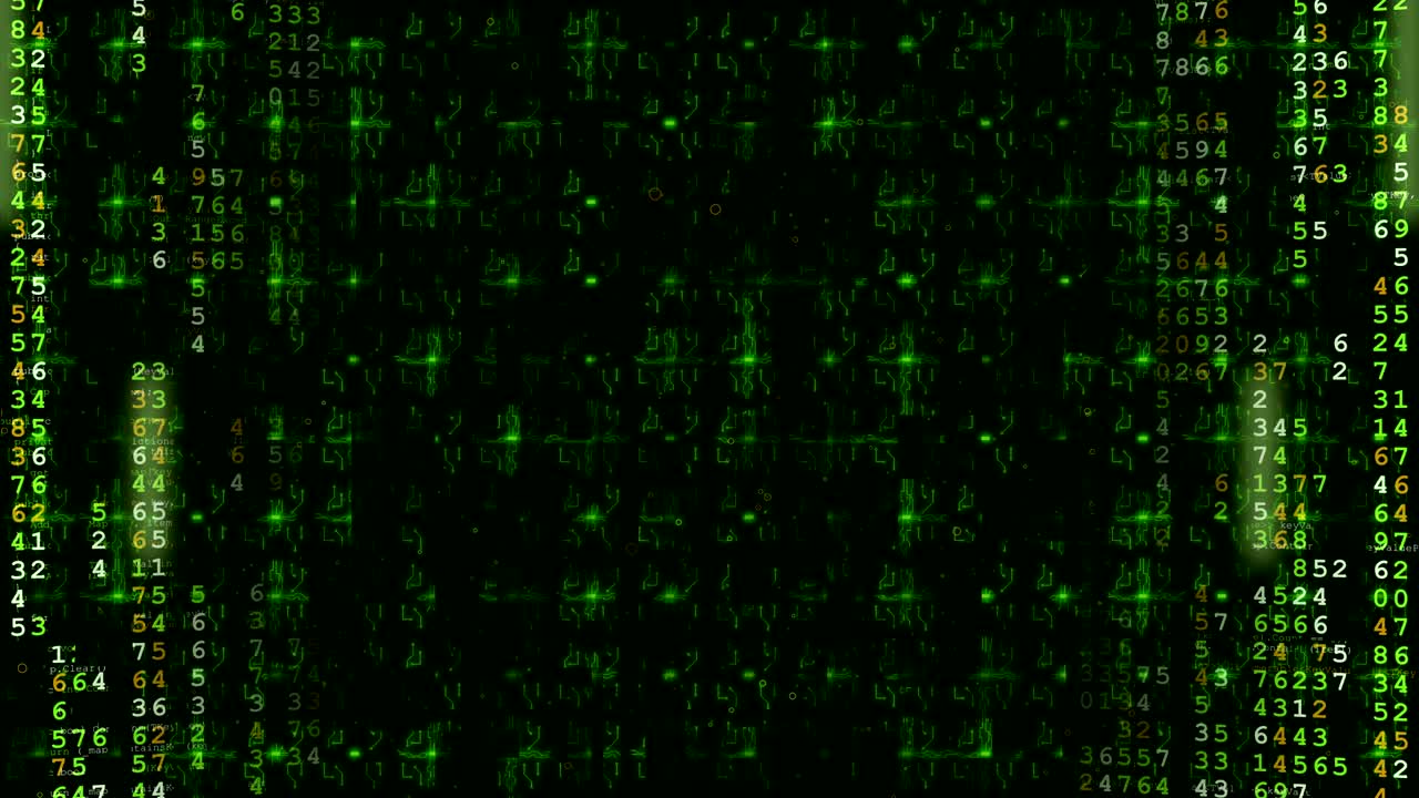 Green Hi-Tech Digital Futuristic Background.