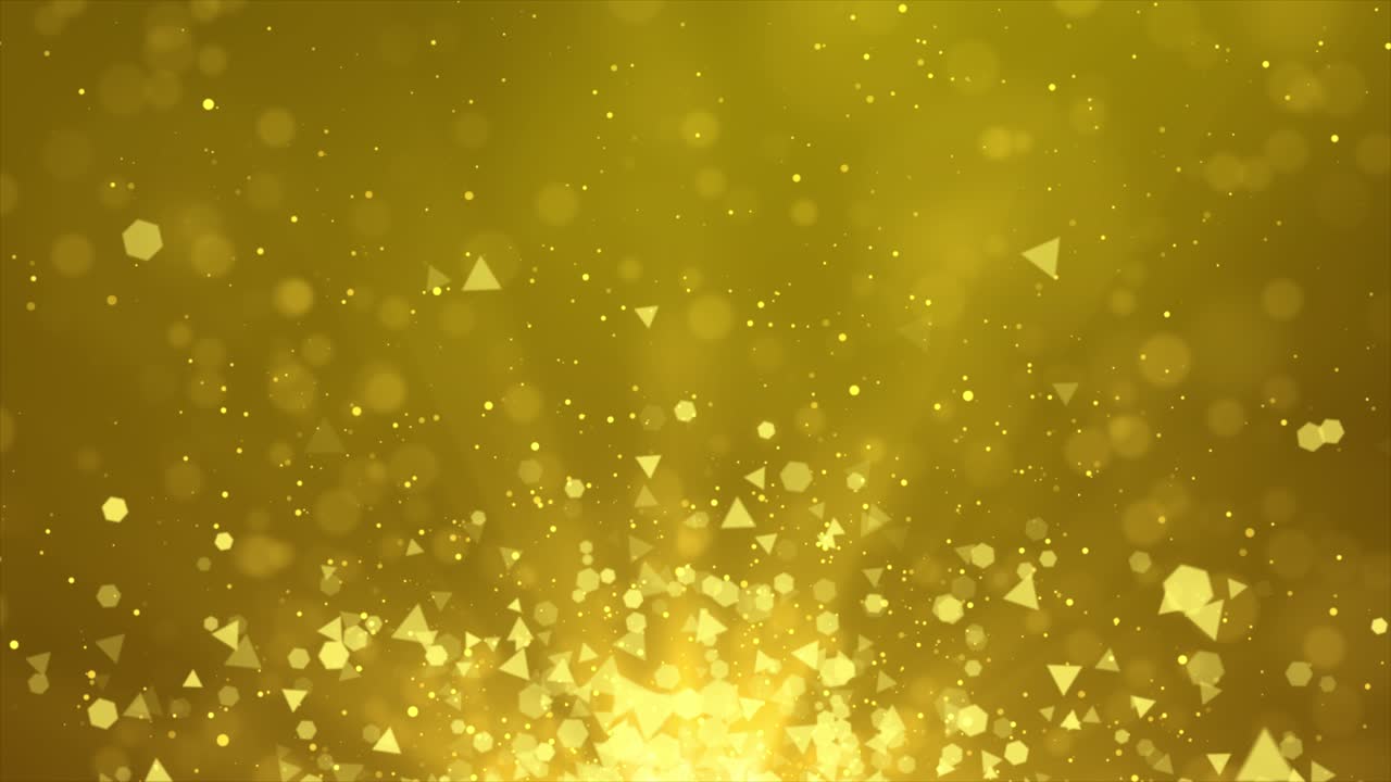 Golden Abstract Particles Background
