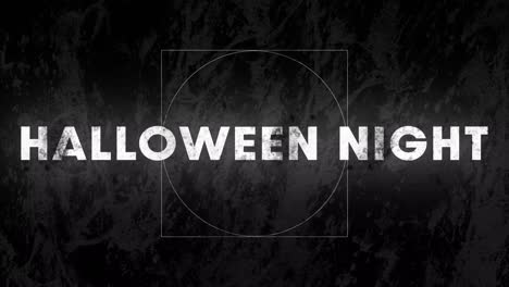 Animation-of-halloween-night-text-over-shapes