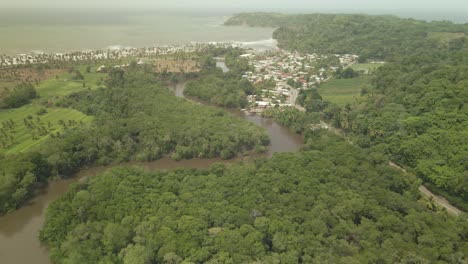 vista de dron de mayaro, trinidad