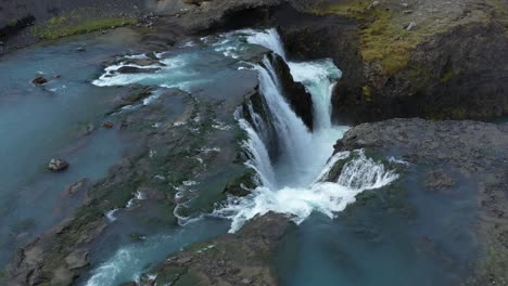 icelandic waterfall cascade