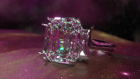 elegant emerald cut diamond ring