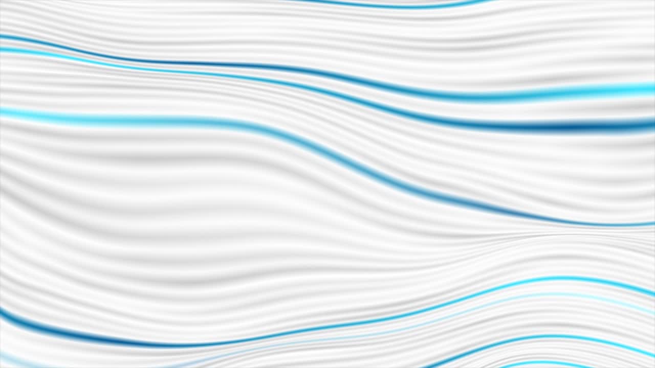 Blue white curved smooth wavy lines abstract motion background
