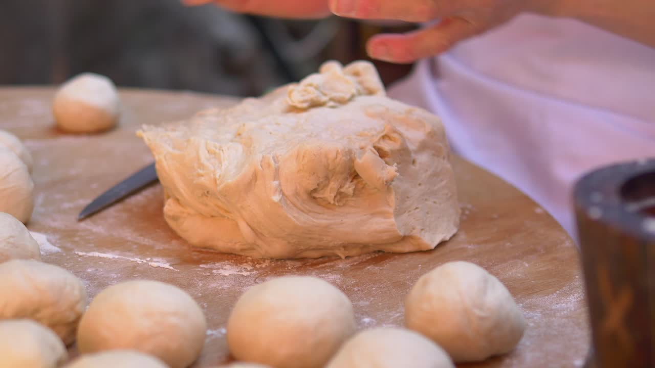 preparación de la masa para el pan