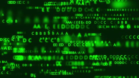 digital text code green color screen