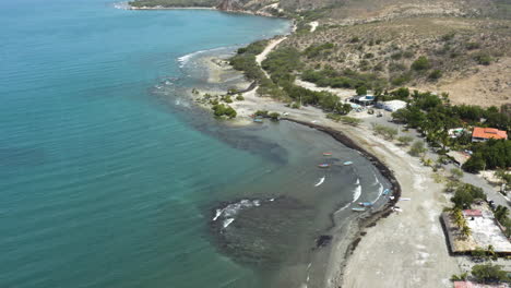 aerial - beautiful beaches and turquoise waters, monte rio, dominican republic