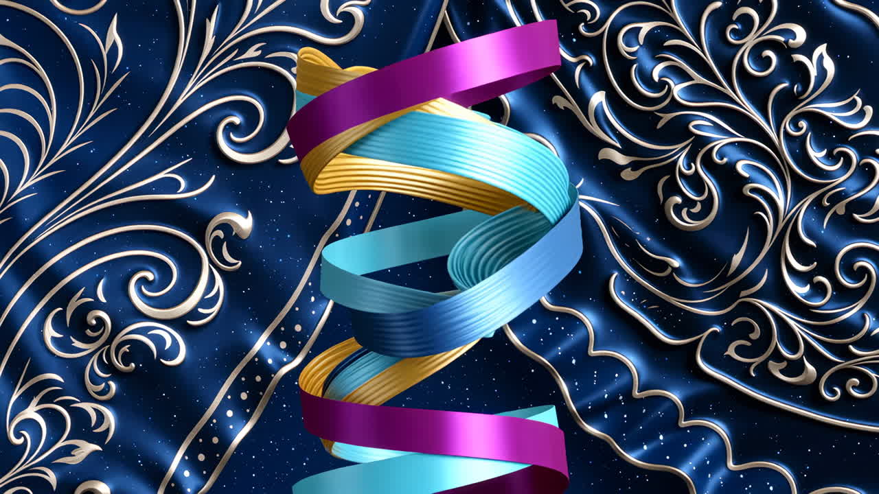 Ribbon and Ornament Abstract