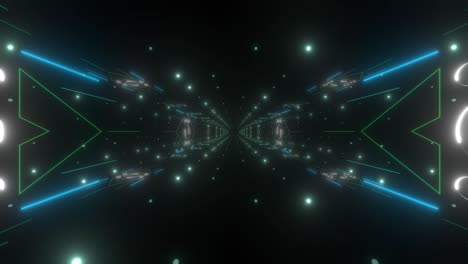 glowing neon tunnel visuals