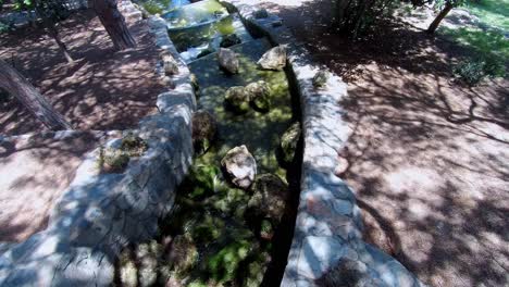 función de agua en el parque'reina sofía' en guardamar