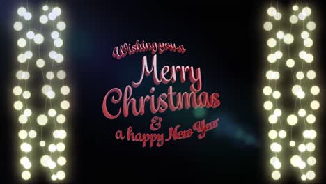 Animation-of-merry-christmas-text-over-light-spots