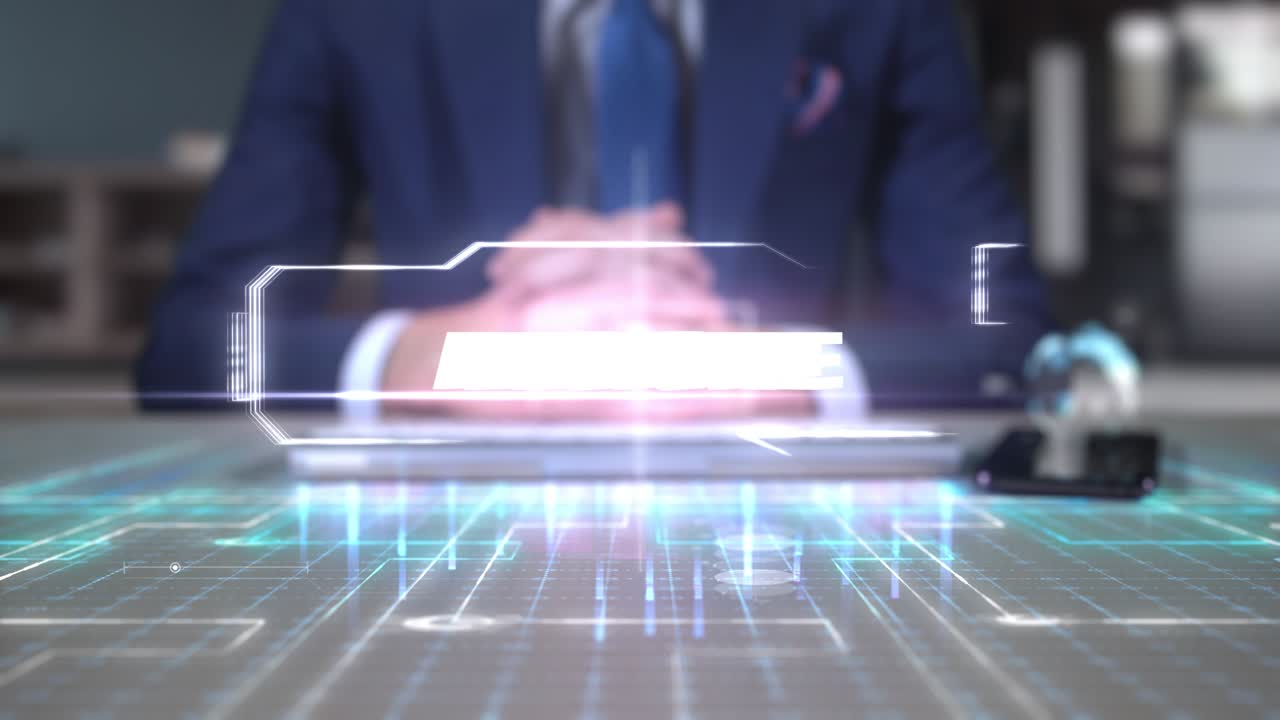 홀로그램 테이블에 쓰여진 사업가 경제학 단어 - 아리스토텔레스