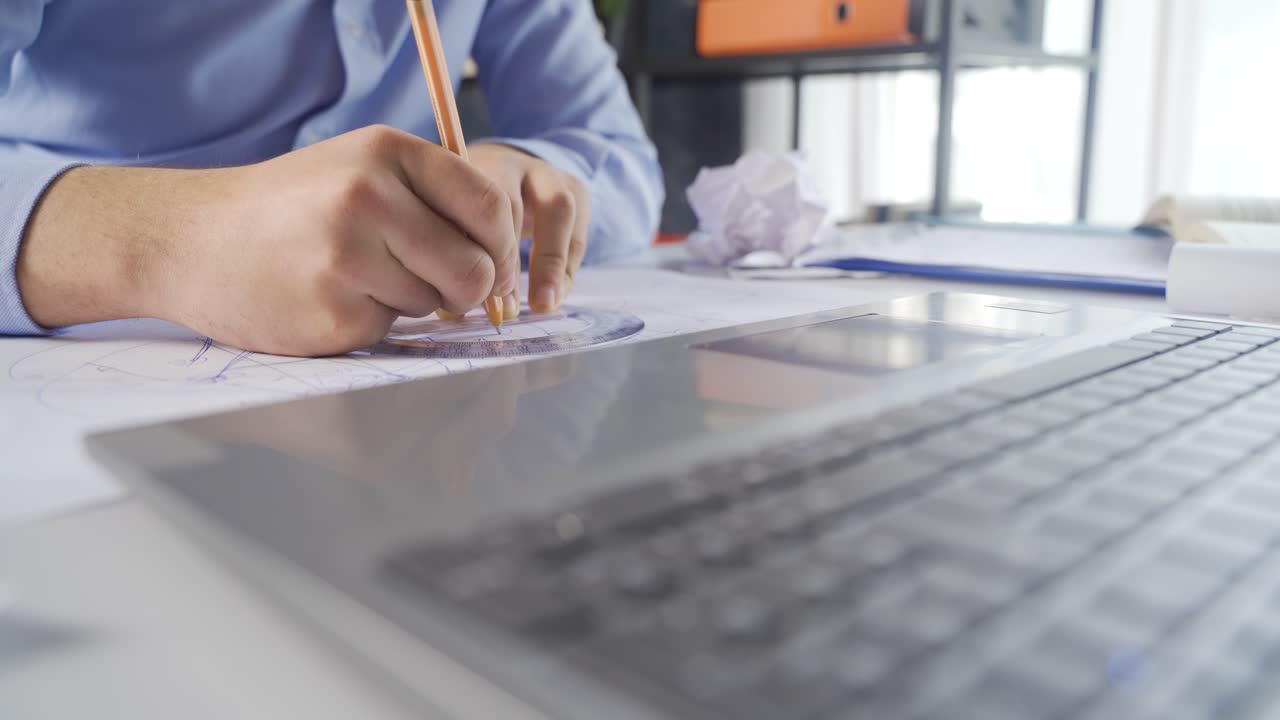 건축가의 작업 흐름, 프로젝트, 디자인 드로잉.