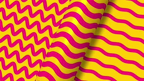 abstract yellow and pink animated background