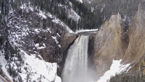 view of yellowstone lower falls