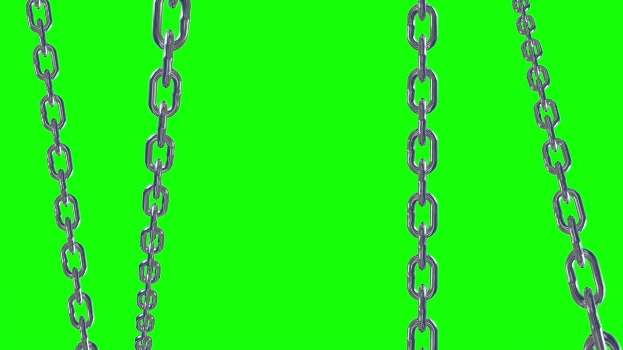 animación de bucle de conexión de enlace de cadena metálica