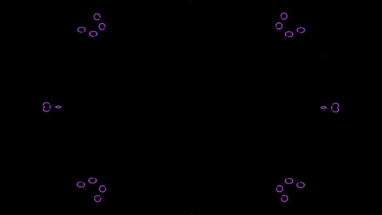 Colorful kaleidoscope geometric line pattern movement background.