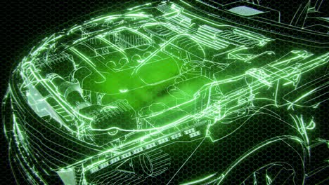 motores de automóviles detallados y otras piezas
