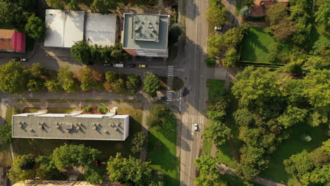 directly above view perspective city in hungary