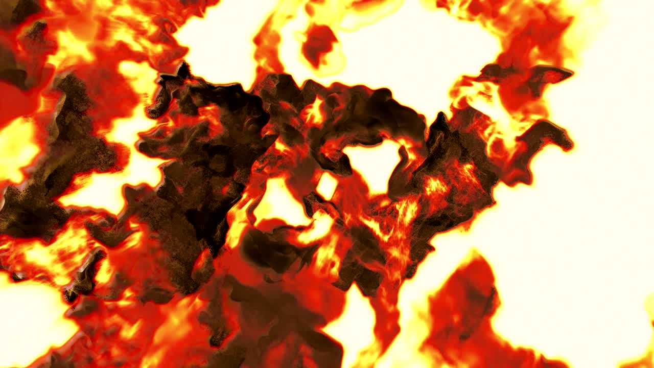 partículas oscuras sobre fondo blanco, animación 3d, bucle