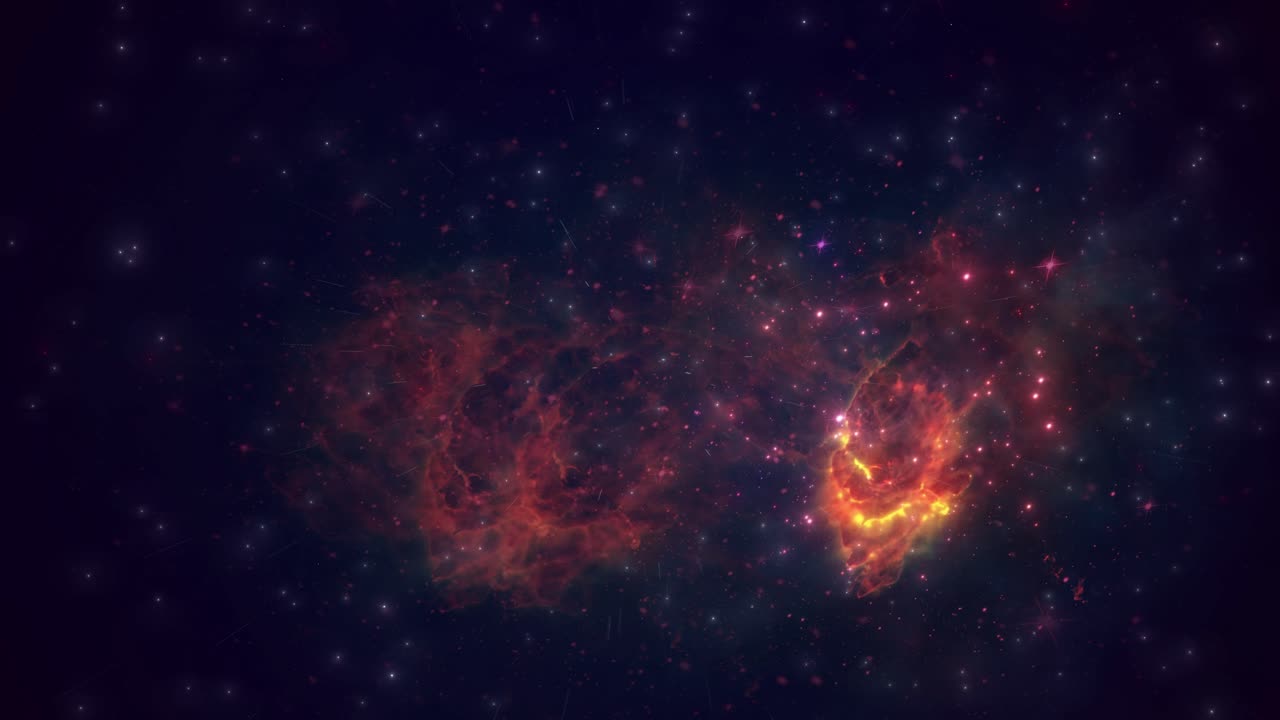 la nebulosa cósmica animación cg