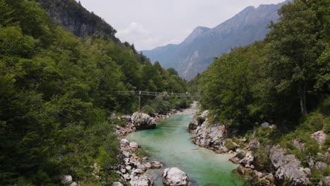 A-beautiful-drone-shot-of-the-Soča-river-in-Slovenia