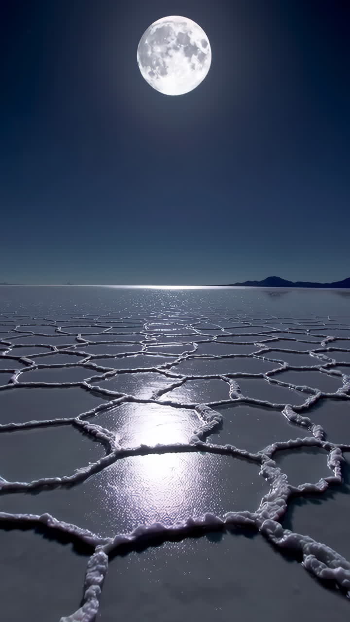 Moonlit Salt Flats