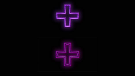 neon purple crosses pattern