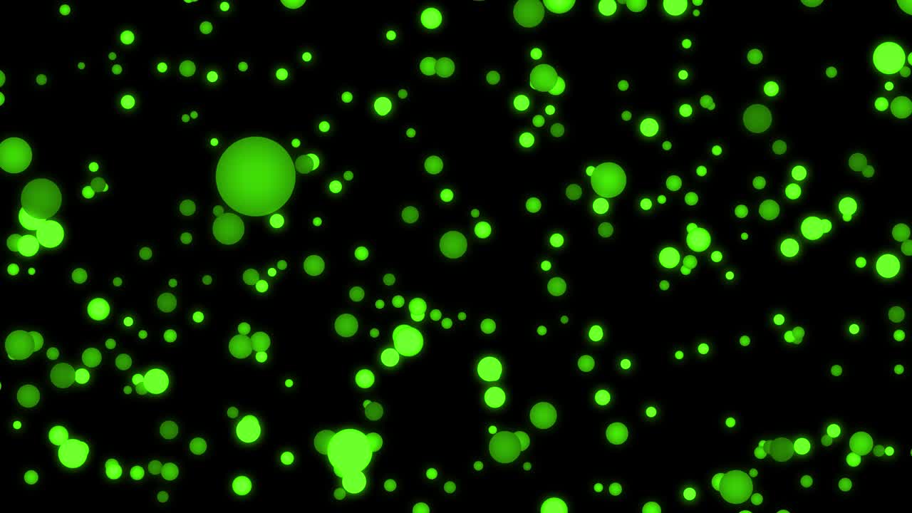 중간 크기의 점 공이 움직이는 애니메이션 모션 그래픽