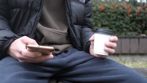 Drinking-Coffee-On-Park