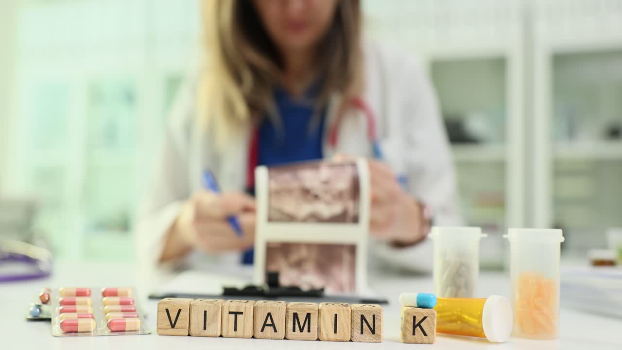 Doctor discussing vitamin K and ultrasound results