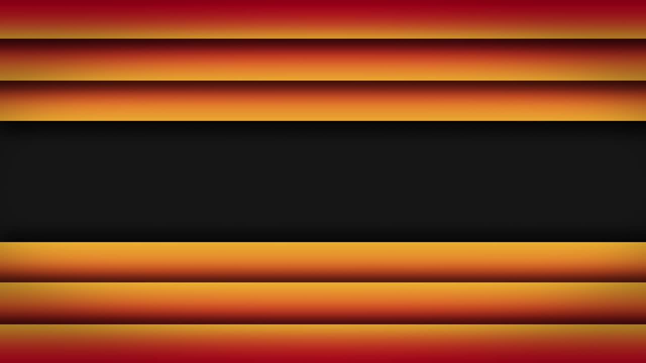 la escena del rectángulo de animación 4k aparece con fondo naranja y negro