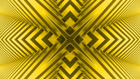 vídeo de bucle de fondo caleidoscópico amarillo