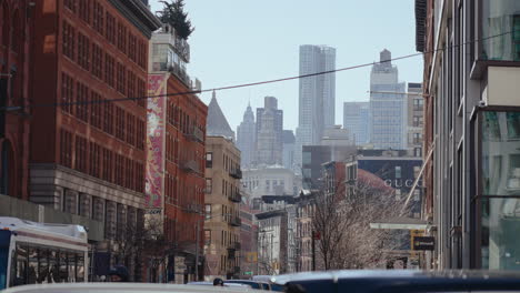 City Street View in Winter