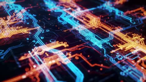 abstract circuit board design