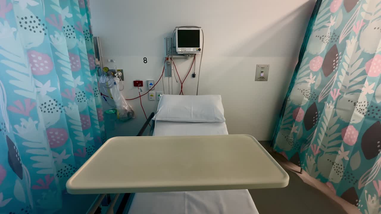 Empty hospital bed ward medical monitoring obs Perth Western Australia