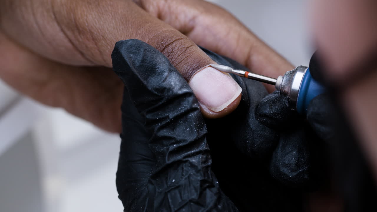 Manicure or Pedicure in Progress