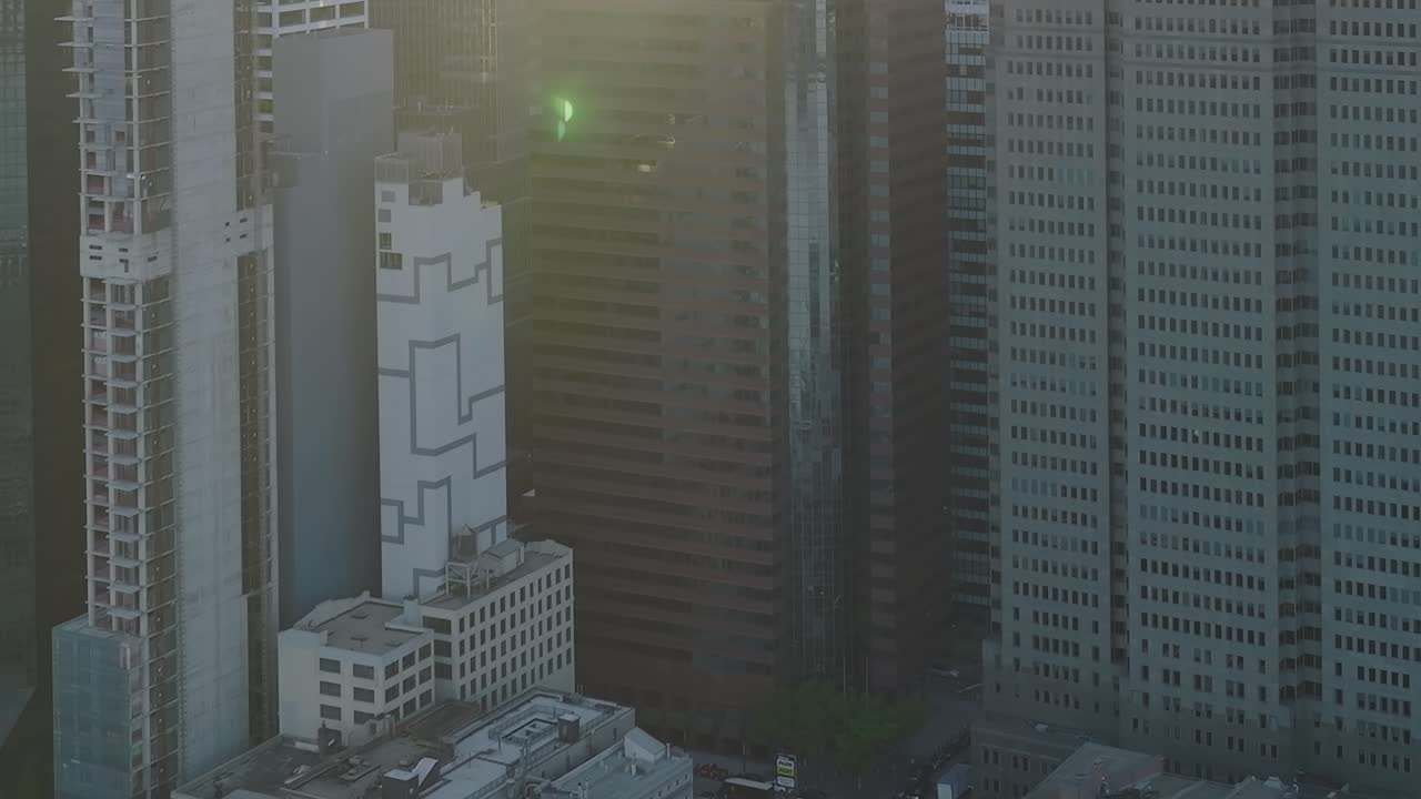 paisaje urbano con rascacielos